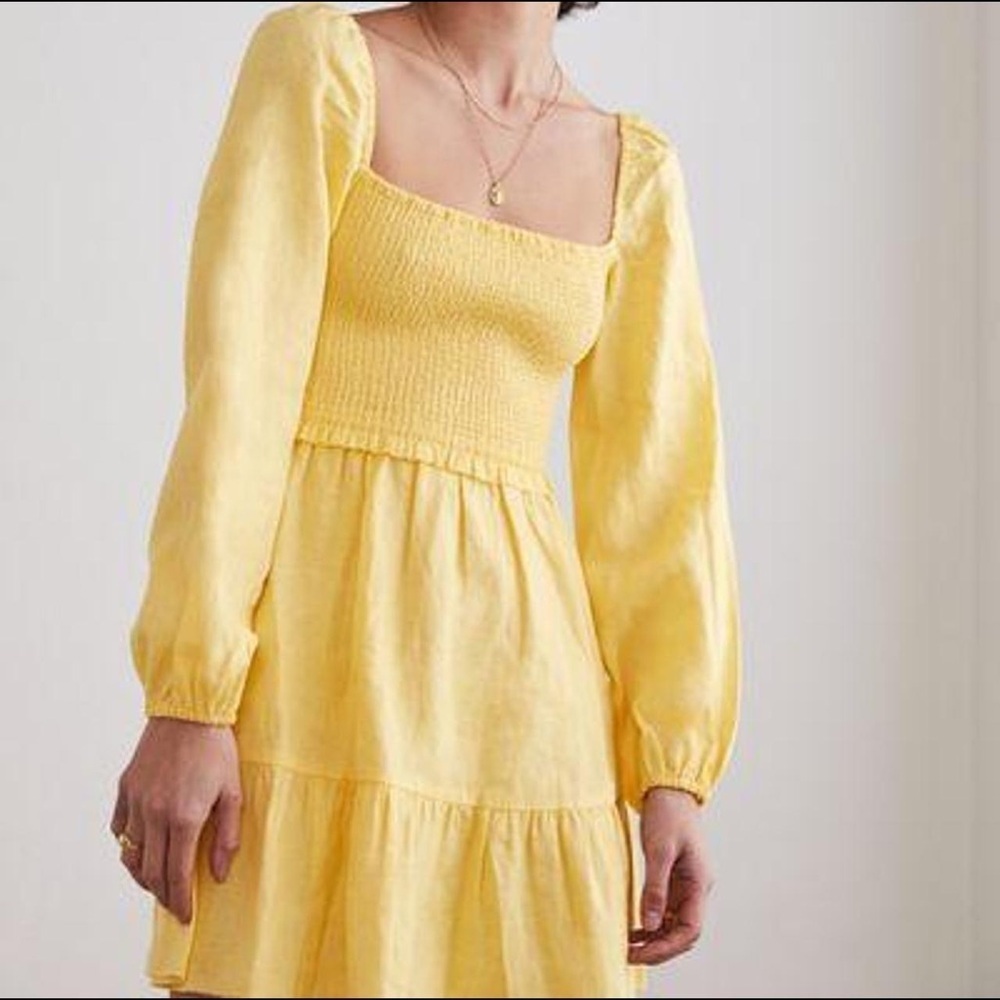Wilfred Aritzia Tempest Linen Mini Dress Small